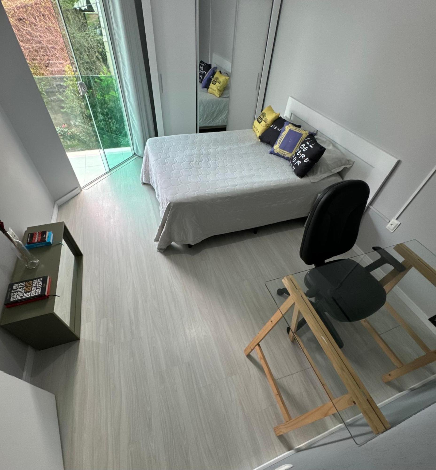 Homestay Quarto Acolhedor Com Tv, Ar Quente Frio E Sacada Em Casa Maylo Com Jardim Florianopolis